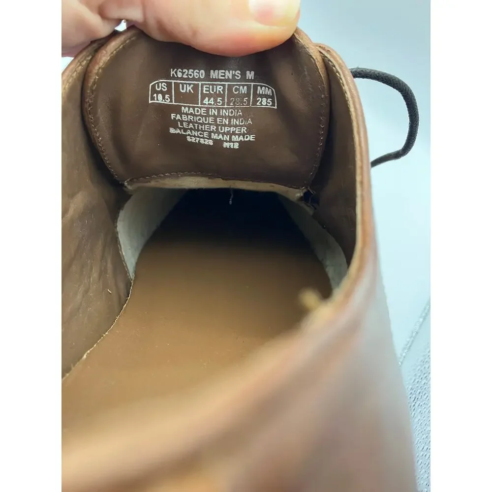 New Rockport Men's Plain Toe Oxford's with Perf‎ Tan 10.5 Leather Luxury Classic